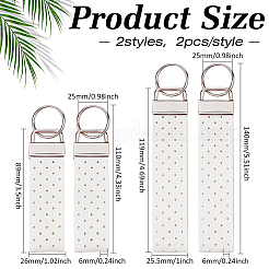 2 Bags Rectangle Felt Tab Blank Keychains&nbsp;KEYC-BC0001-25A