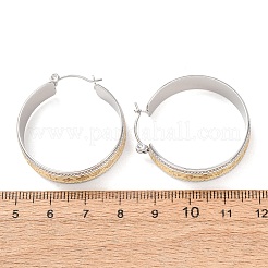 304 Stainless Steel Hoop Earrings for Women&nbsp;SA-CBA4160-24GP