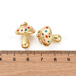 Brass Enamel Pendants&nbsp;X-KK-Q098-15G-B