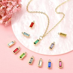 12Pcs 12 Colors Real 14K Gold Plated 304 Stainless Steel Charms&nbsp;STAS-CJ0002-57