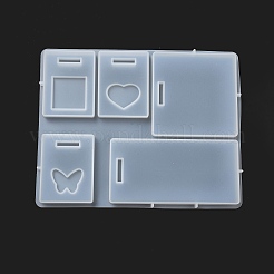 DIY Silicone Rectangle Badge Reel Pendant Molds&nbsp;LS-DIY-G079-17