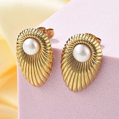 304 Stainless Steel Stud Earrings&nbsp;EJEW-S246-02G