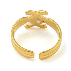 Ion Plating(IP) 304 Stainless Steel Cuff Open Rings&nbsp;RJEW-K283-02G