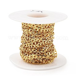Brass Cuban Link Chains&nbsp;KK-E015-02G