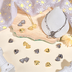 20Pcs 2 Colors Brass Locket Pendants&nbsp;KK-SC0007-50