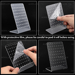 4Pcs Acrylic Earring Displays&nbsp;EDIS-SP0001-04C