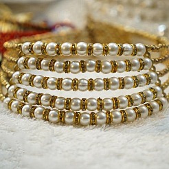 150Pcs 4 Styles Brass Rhinestone Spacer Beads&nbsp;RB-PH0001-66G