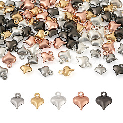 100Pcs 5 Color Stainless Steel Pendants&nbsp;STAS-BT0001-14
