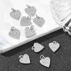 SHEGRACE Valentine's Day Brass Clear Cubic Zirconia Pendants&nbsp;XGRQ3K134-539P