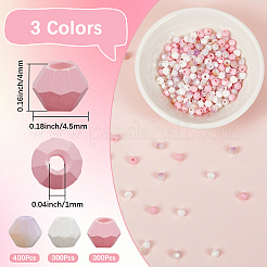 1000Pcs 3 Colors Baking Paint Glass Seed Beads&nbsp;SEED-SP0001-07A
