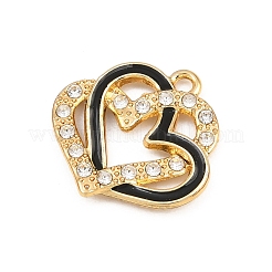 Alloy Rhinestone Pendants&nbsp;RB-CBA332B-07B-G