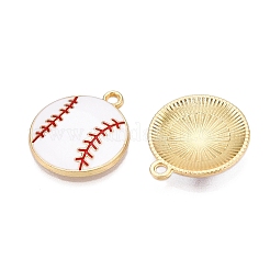 Alloy Enamel Pendants&nbsp;FIND-WH0114-11LG