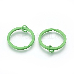 Spray Painted Iron Split Key Rings&nbsp;IFIN-L038-M-FF