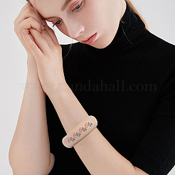 Unfinished Wood Plain Bangle for Women&nbsp;BJEW-WH0018-17