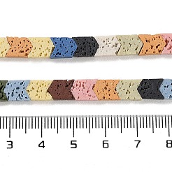 Synthetic Lava Rock Dyed Beads Strands&nbsp;G-H311-03-08