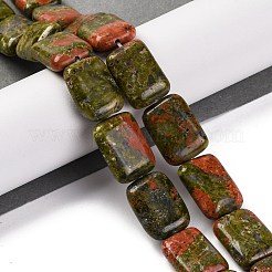 Natural Unakite Beads Strands&nbsp;G-T047-B27-01