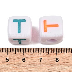 Opaque Acrylic Enamel European Beads&nbsp;AC-ACBA1794-04T