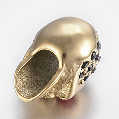 304 Stainless Steel Rhinestone Beads&nbsp;STAS-H446-90G