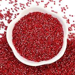 Baking Paint Silver Lined Glass Seed Beads&nbsp;SEED-H003-09C