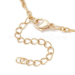 304 Stainless Steel Leaf Link Chain Bracelet Making&nbsp;AJEW-JB01433