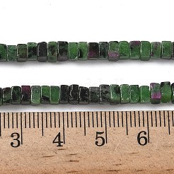 Natural Ruby in Zoisite Beads Strands&nbsp;G-A280-C09-01
