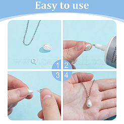 18Pcs 925 Sterling Silver Screw Eye Peg Bails&nbsp;STER-ME0001-05