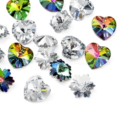 40Pcs 4 style Electroplated Glass Pendants&nbsp;EGLA-YW0001-12