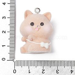 Flocky Opaque Resin Pendants&nbsp;RESI-G105-05C