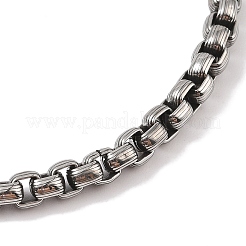 304 Stainless Steel Dragon Head Box Chain Viking Mjolnir Thor Hammer Pendant Necklaces for Men&nbsp;NJEW-K278-03AS
