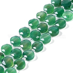 Natural Green Onyx Agate(Dyed & Heated) Beads Strands&nbsp;G-N342-05