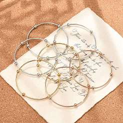 Fashion 201 Stainless Steel Bangle Sets&nbsp;BJEW-L664-023C-M-1