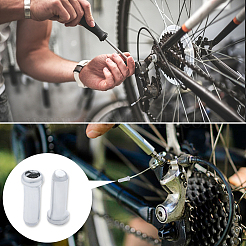200Pcs 4 Style Nylon & Plastic & Aluminium Alloy & Brass Bike Brake Cable End Caps&nbsp;FIND-CA0005-48