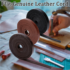 6M 3 Colors Flat Cowhide Cord&nbsp;WL-GF0001-20