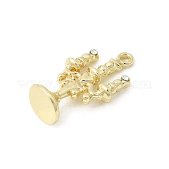 Alloy Rhinestone Pendants&nbsp;FIND-B060-04G