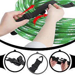 Nylon Adjustable Extension Cord Holder Organizer with Triangle Clips&nbsp;DIY-WH0698-056
