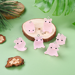 DIY Translucent Resin Pig Mobile Phone Strap Making Kits&nbsp;DIY-YW0011-16B