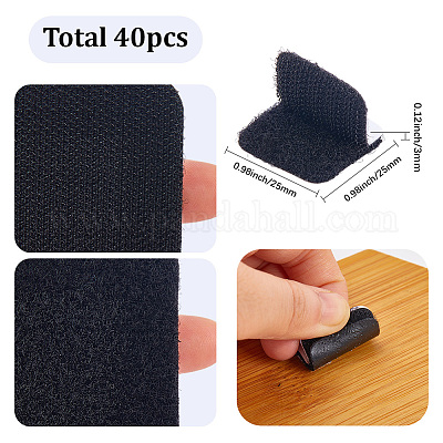 40pcs Self-adhesive Nylon with Polyester Hook and Loop Tapes&nbsp;AJEW-SP0003-22D-1