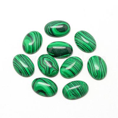 Synthetic Malachite Cabochons&nbsp;G-R415-13x18-38-1