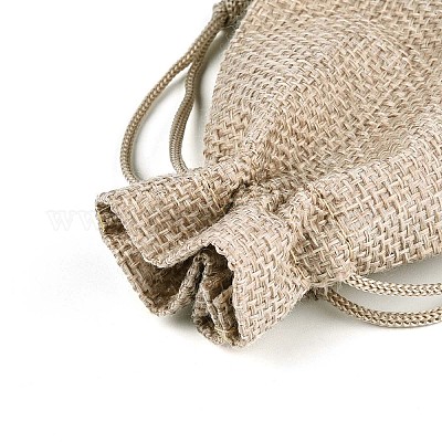 Burlap Packing Pouches Drawstring Bags&nbsp;ABAG-Q050-13x18-01-1