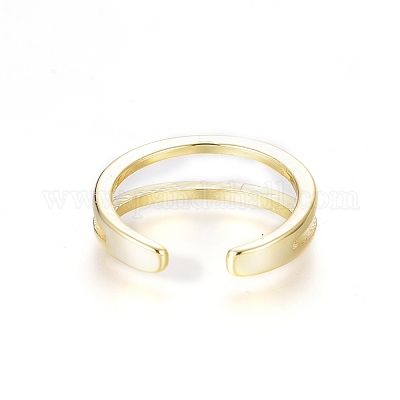 Brass Cuff Toe Rings&nbsp;RJEW-G100-05G-1