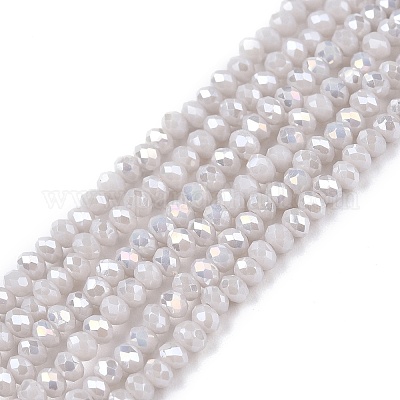 Electroplate Glass Beads Strands&nbsp;EGLA-A044-P1mm-B19-1