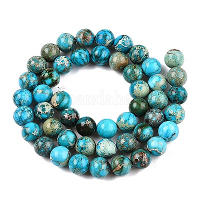 Natural Imperial Jasper Beads Strands&nbsp;G-N342-63C-1