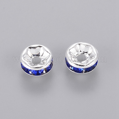 Brass Grade A Rhinestone Spacer Beads&nbsp;RB-A014-Z6mm-05S-1