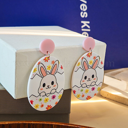 Easter Acrylic Dangle Stud Earrings&nbsp;FS-WG1C5A1-02-1