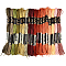 Polyester Embroidery Threads, Cross Stitch Threads, Segment Dyed, Mixed Color, 0.5~2mm, about 8.75 Yards(8m)/Skein, 18 colors, 1 skein/color, 18 skeins/set