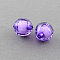 Transparent Acrylic Beads, Bead in Bead, Faceted, Round, Dark Orchid, 10mm, Hole: 2mm, about 1040pcs/500g