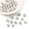Polymer Clay Rhinestone Beads, Pave Disco Ball Beads, Grade A, Half Drilled, Round, Crystal AB, PP9(1.5.~1.6mm), 6mm, Hole: 1.2mm