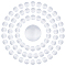 100Pcs Cat Eye Beads, Round, Gainsboro, 6mm, Hole: 1mm