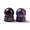 Natural Amethyst Display Decorations, Gemstone Sphere, Round, 30x39mm