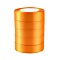 Single Face Satin Ribbon, Polyester Ribbon, Orange, 1 inch(25mm) wide, 25yards/roll(22.86m/roll), 5rolls/group, 125yards/group(114.3m/group)